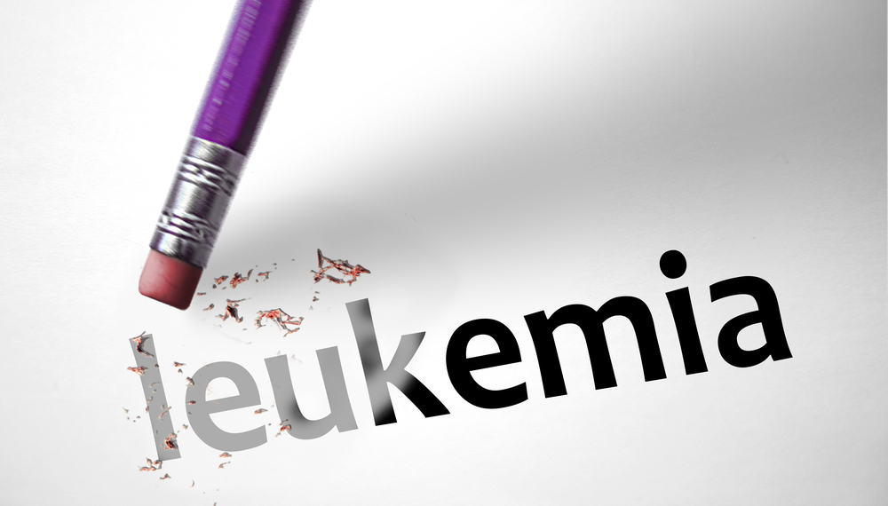 Pencil eraser erasing leukemia