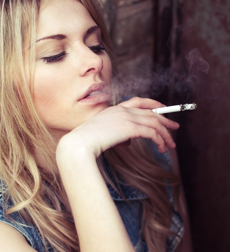 Woman smoking 